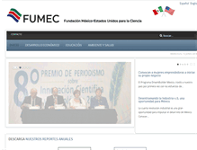Tablet Screenshot of fumec.org.mx